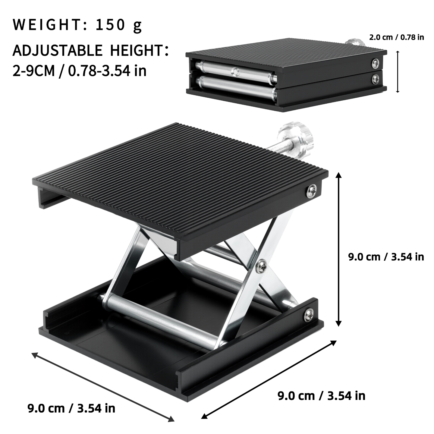 NEOUZA coffee machine splash guard suitable for handleless coffee machines, adjustable from 2-9 cm, used for cleaning espresso extraction precision tool, aluminum base