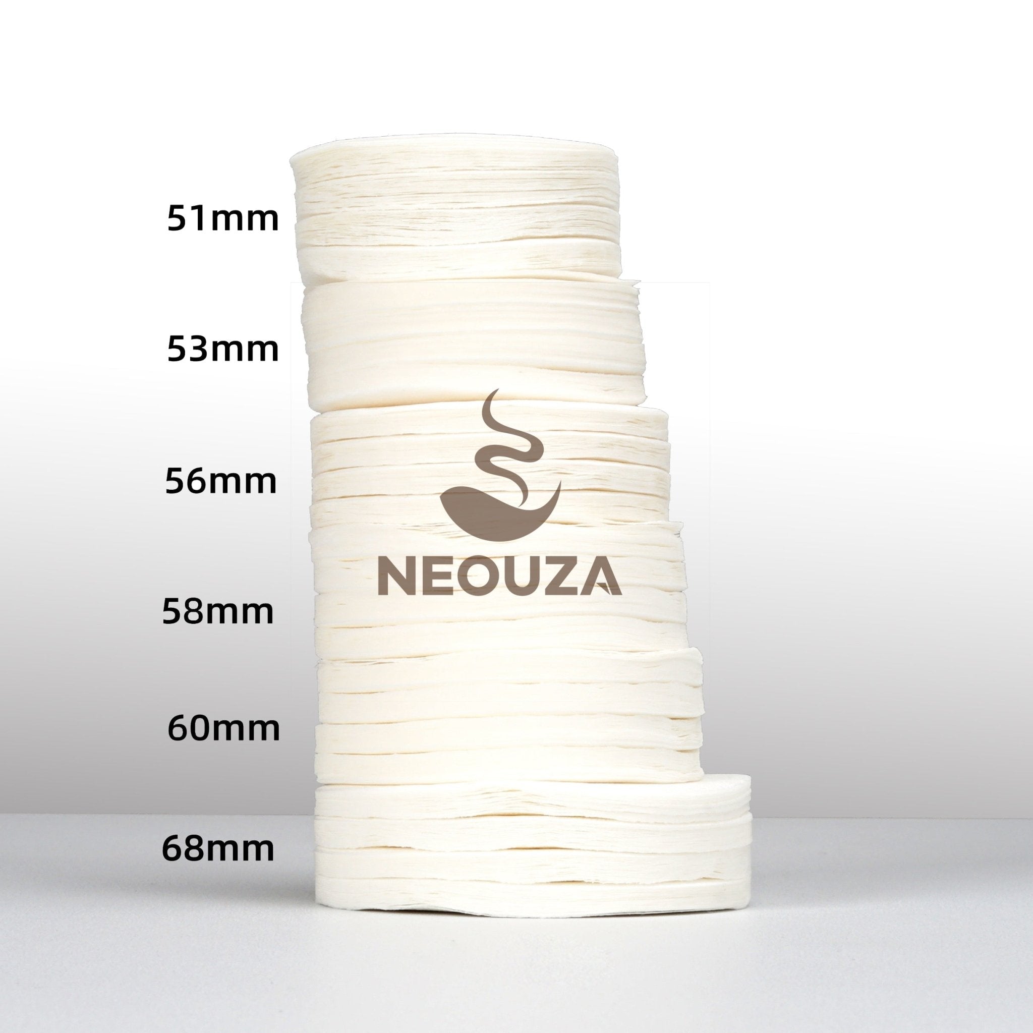 NEOUZA Coffee Round Paper Filter Holder Puck Screen Container for Espresso Machine Portafilter Moka Pot AeroPress, White Ash - NEOUZA Official Website