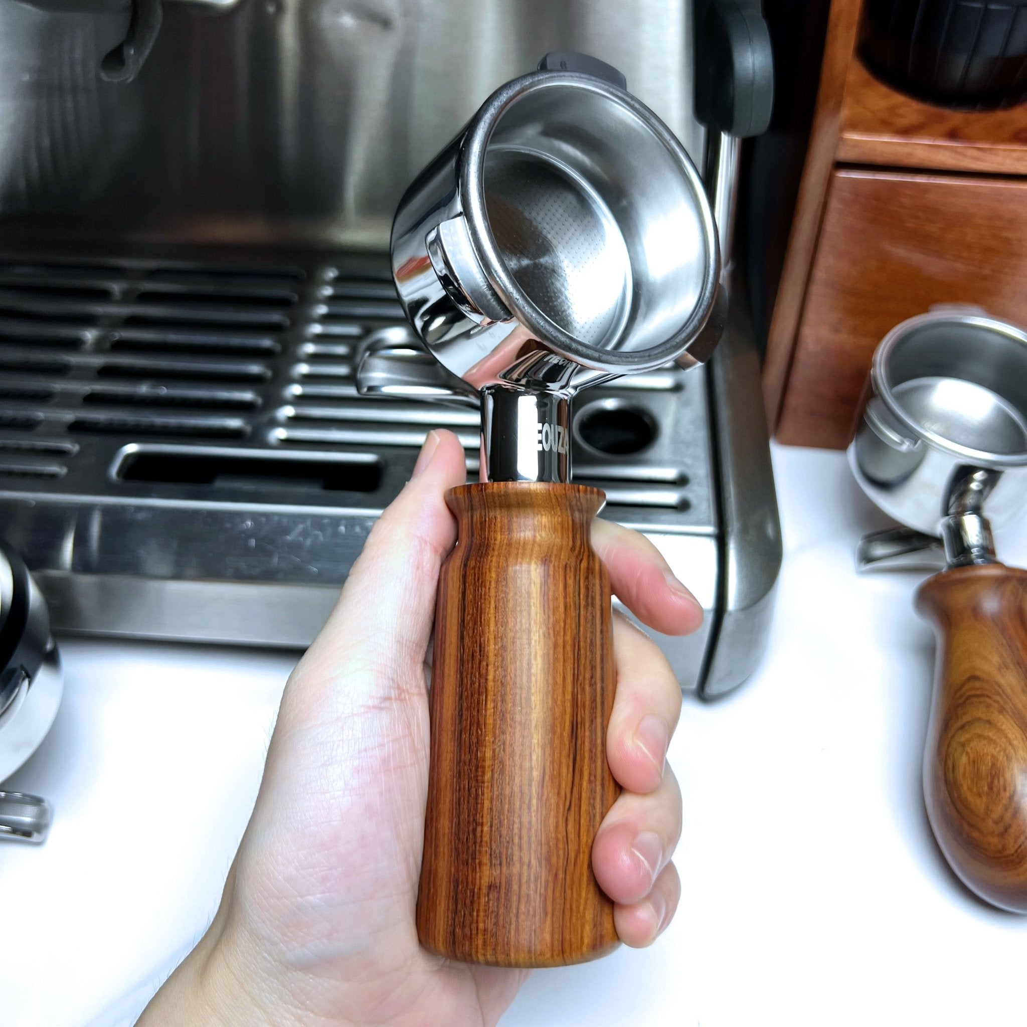 NEOUZA 51mm Portafilter for Donlim,Duchess,Petrus,Baumann,Giselle Coffee Machines with Stainless Steel Replacement Filter Basket Wooden Handle - NEOUZA Official Website