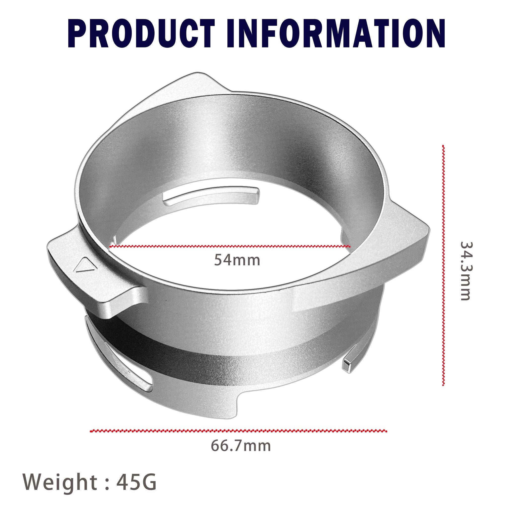 NEOUZA 54mm Dosing Funnel with Grinder Trigger, Hands-Free Auto Dose for Breville BES870/875/878/880 Portafilter - NEOUZA Official Website