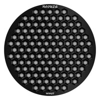 NEOUZA V4 Espresso Puck Screen 0.8mm Thickness Honeycomb Mesh Double Layer Black Protective Coating for Coffee Portafilter Basket (2, Black and Silver, 51mm)