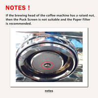 NEOUZA V4 Espresso Puck Screen 0.8mm Thickness Honeycomb Mesh Double Layer Black Protective Coating for Coffee Portafilter Basket (2, Black and Silver, 51mm)