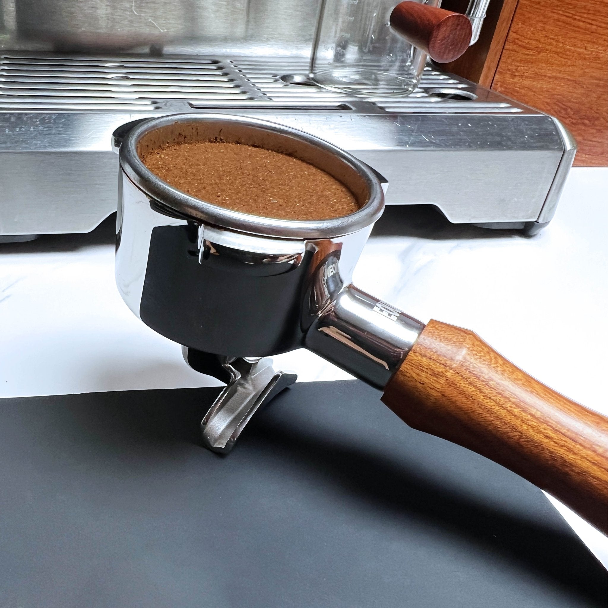 NEOUZA 54mm Portafilter for Breville Barista Express, Touch, Pro, BES880, BES878, BES875, BES870, BES840, BES810, BES500, Non-Pressurized Basket, Stainless Steel, Two Spouts - NEOUZA Official Website