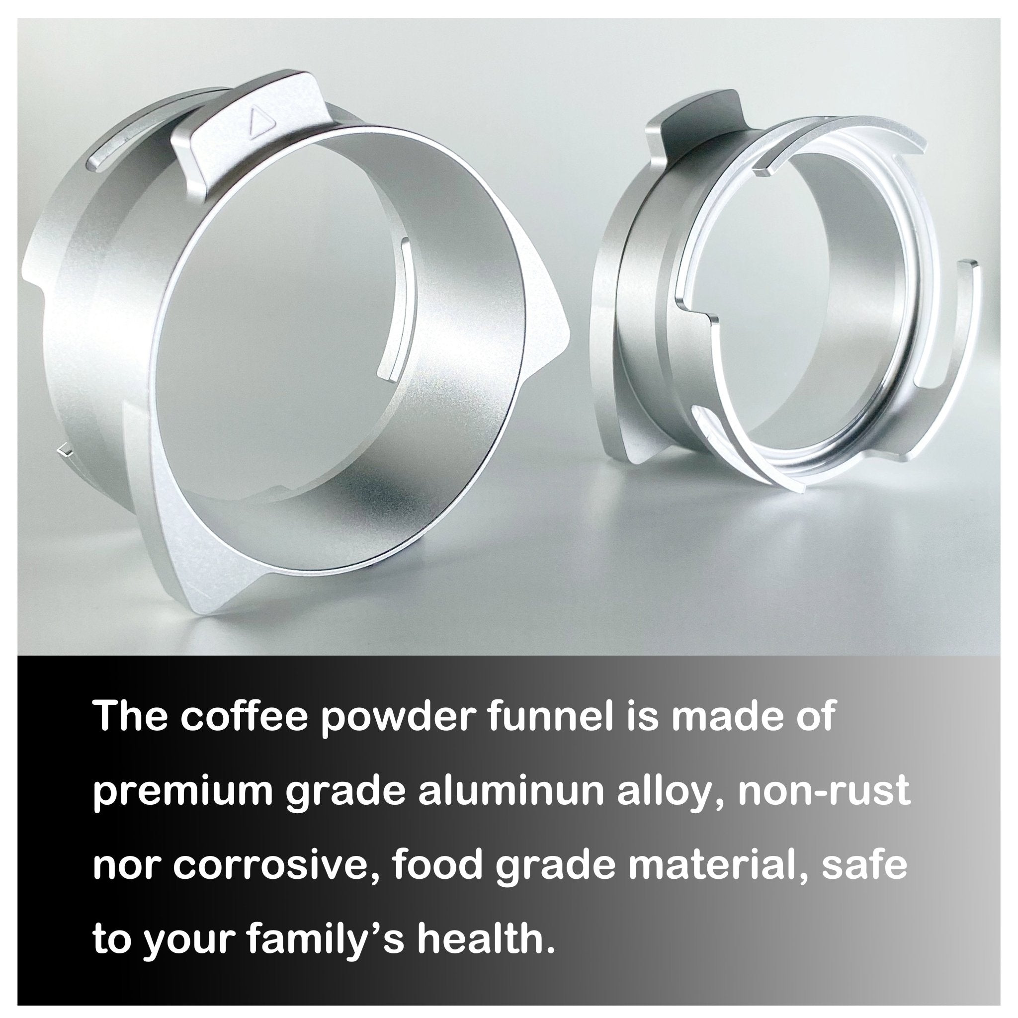 NEOUZA 54mm Dosing Funnel with Grinder Trigger, Hands-Free Auto Dose for Breville BES870/875/878/880 Portafilter - NEOUZA Official Website