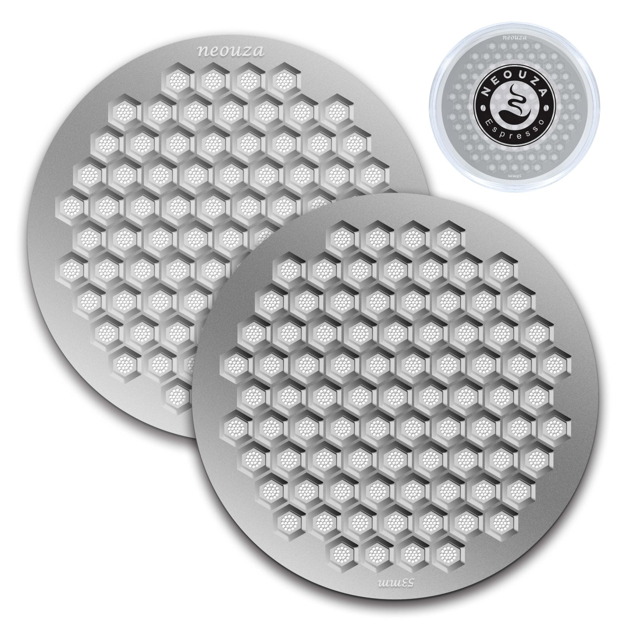 NEOUZA 51/53/58mm Espresso Puck Screen, 0.8mm Thickness Honeycomb Mesh Coffee Reusable Filter for Portafilter Basket V4 - NEOUZA Official Website