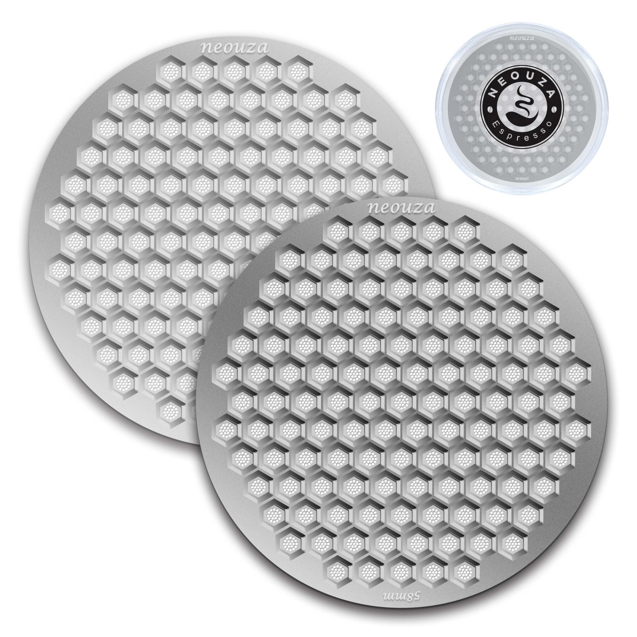NEOUZA 51/53/58mm Espresso Puck Screen, 0.8mm Thickness Honeycomb Mesh Coffee Reusable Filter for Portafilter Basket V4 - NEOUZA Official Website