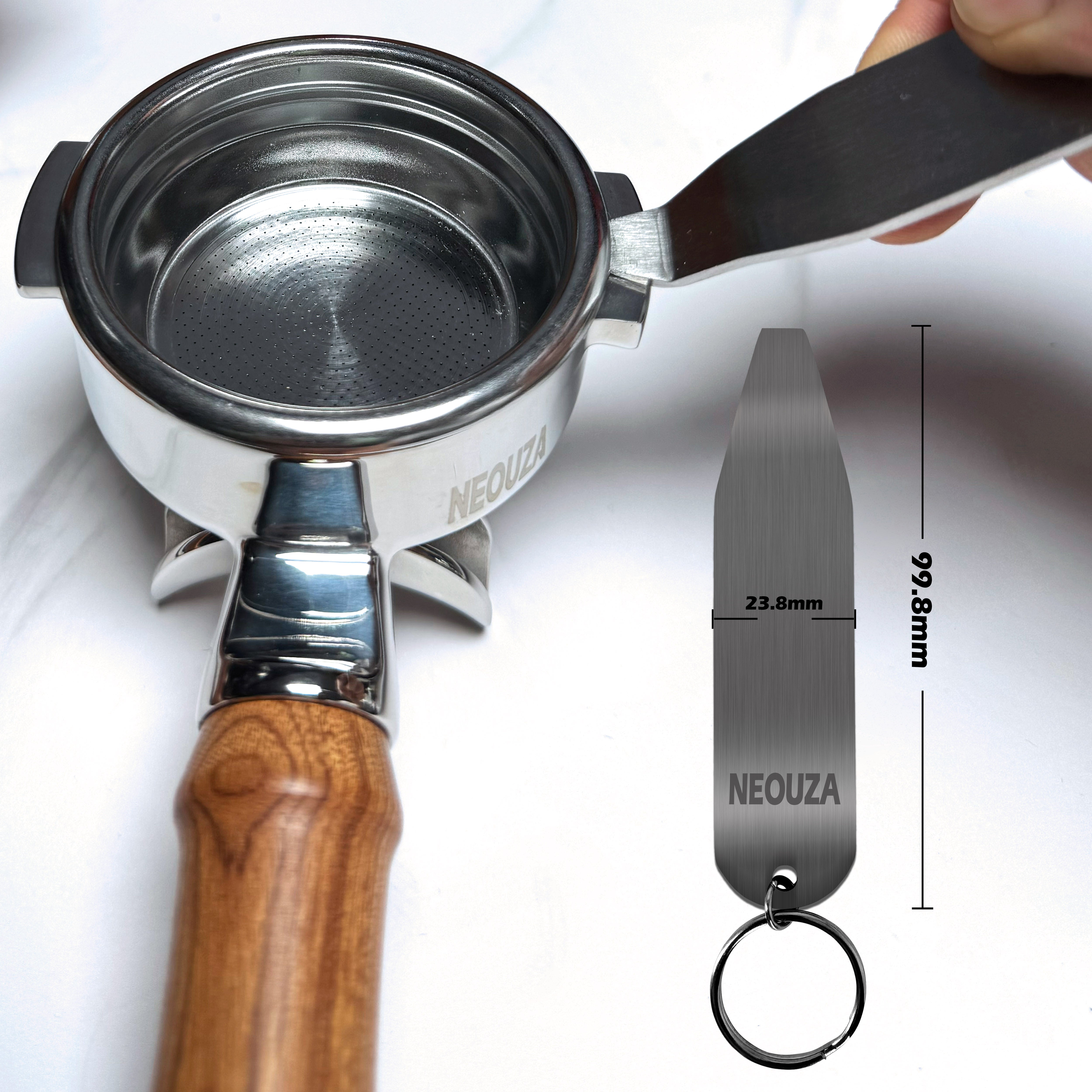 Expressoさま NEOUZA 58mm Espresso Portafilter Compatible with E61 Coffee