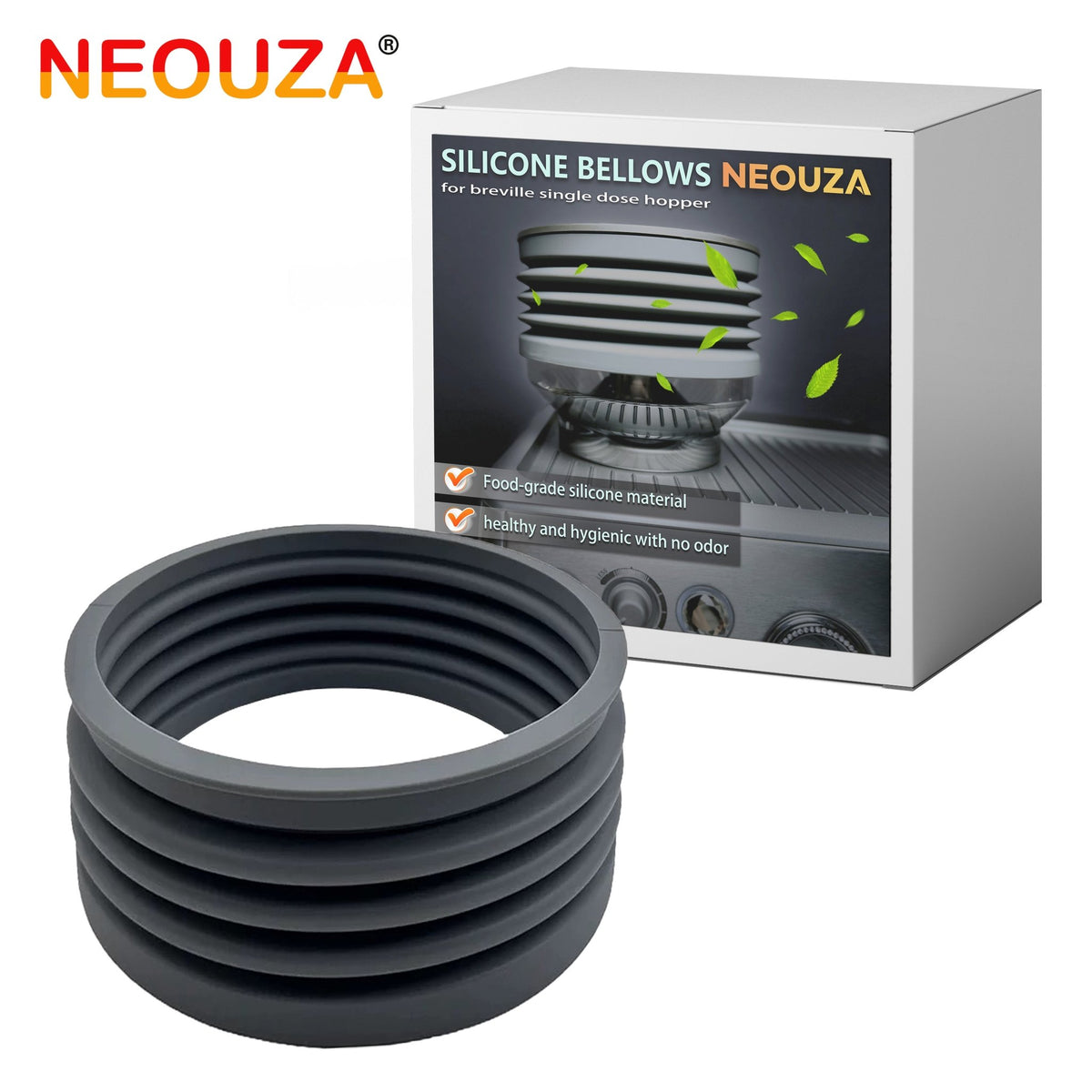 NEOUZA Espresso Silicone Bellow Dose Hopper Compatible for Breville Sage Barista Express Bean Hopper Cleaning Tool, Bellows for Coffee Grinder - NEOUZA Official Website