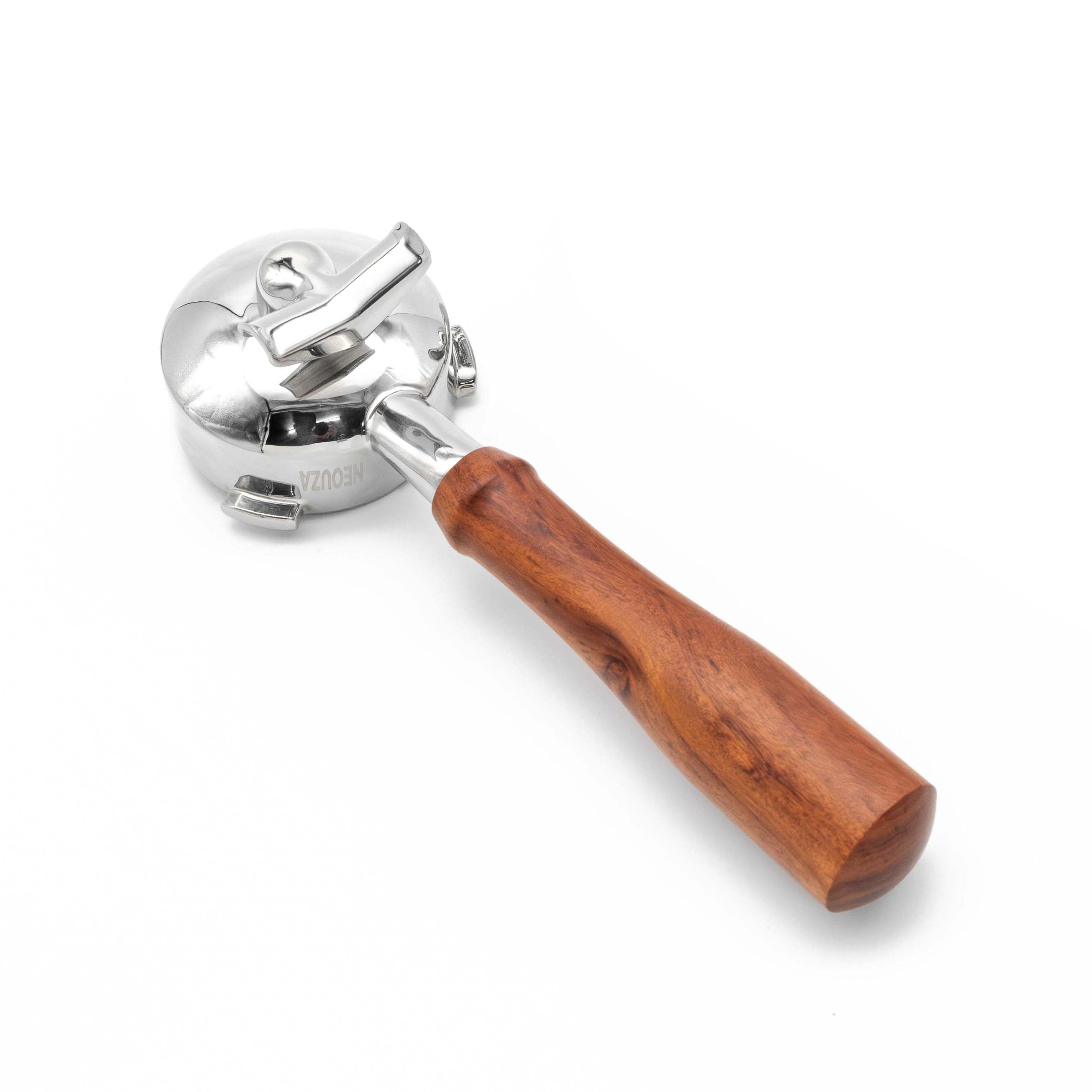 NEOUZA 58mm 3-Ear Portafilter, Double Spouts & Non-Pressurized