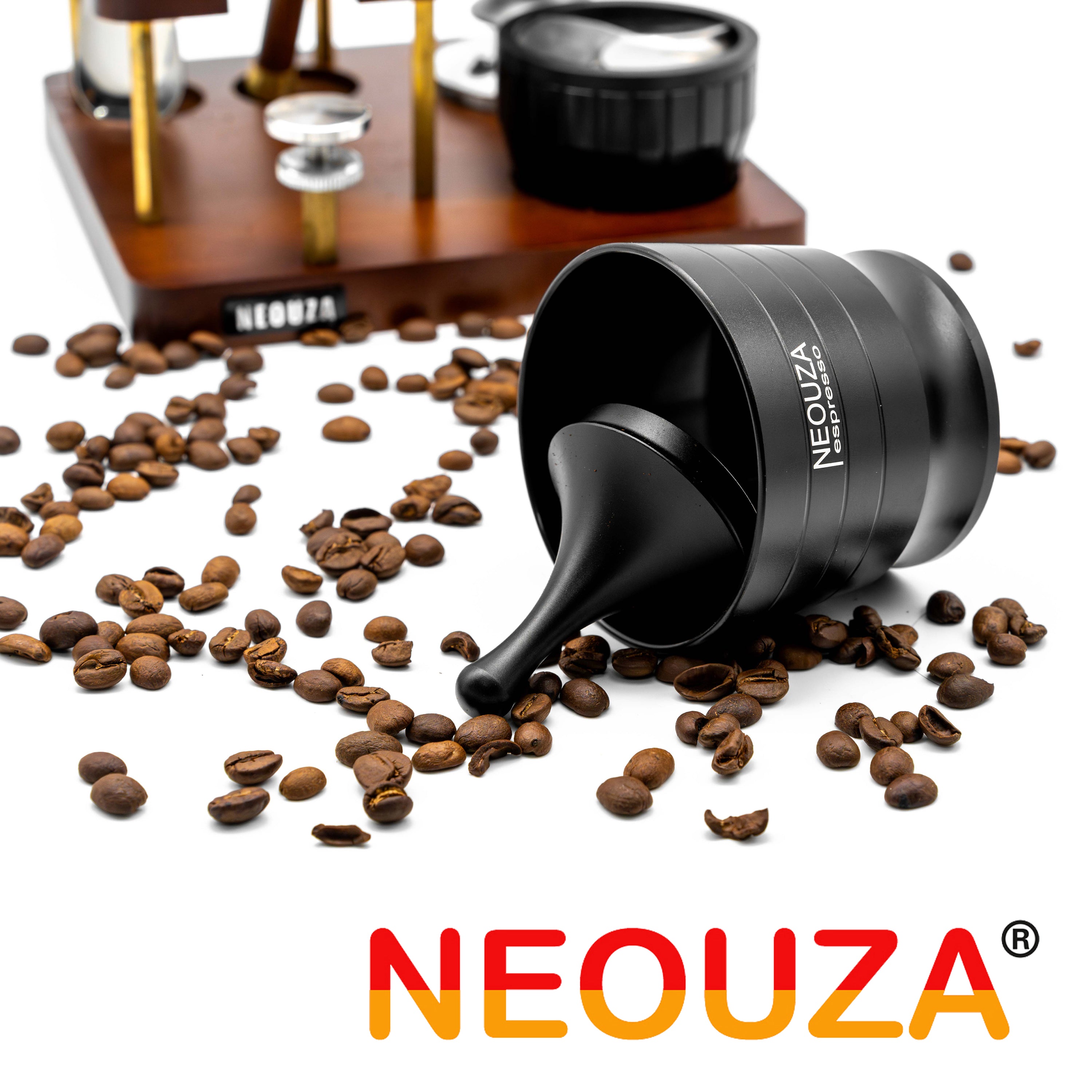 NEOUZA Espresso Dosing Cup Aluminum Alloy Dosing Funnel Compatible with 51mm 58mm Portafilter for Coffee Grinder Splashproof