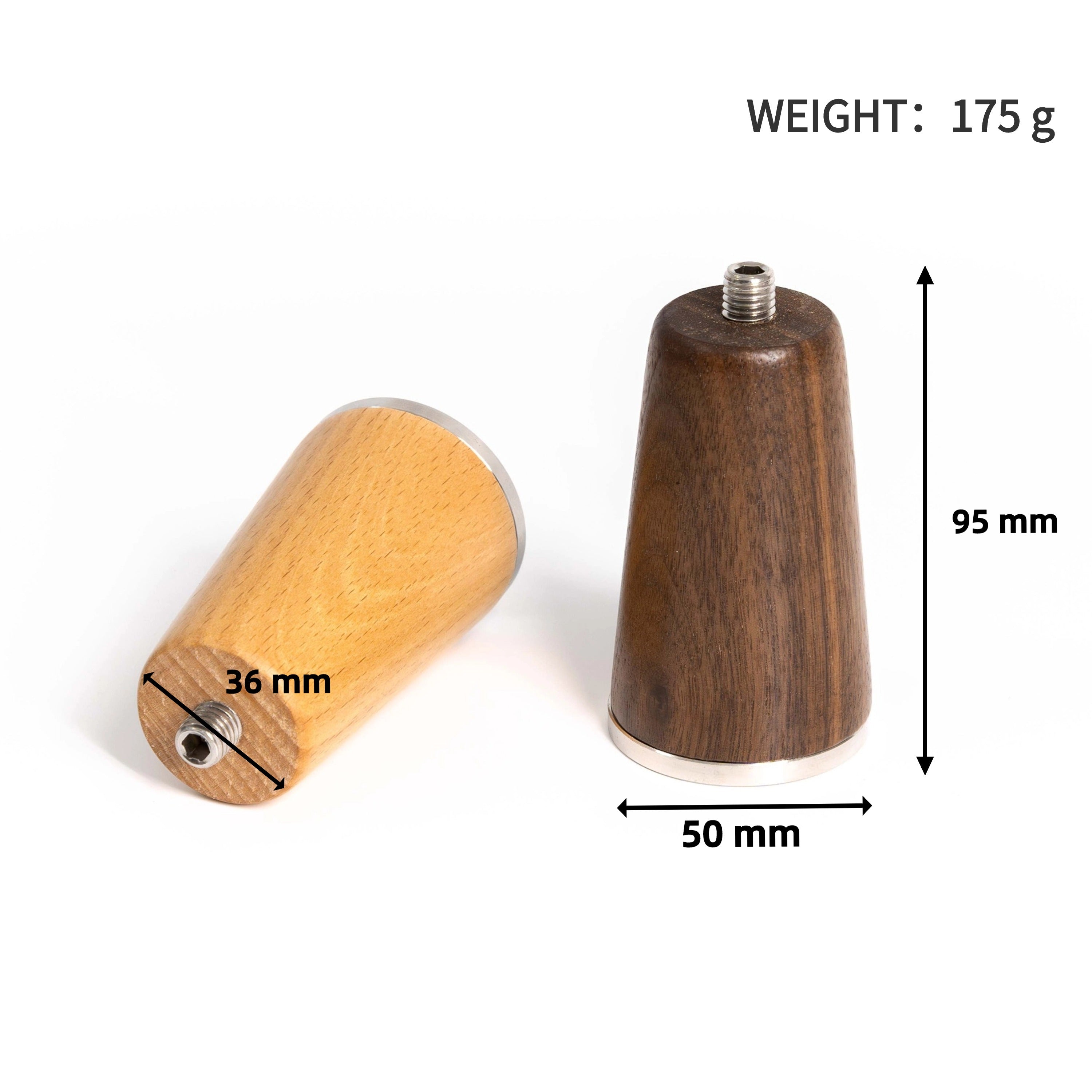 Mango de madera independiente NEOUZA M10 para portafiltros de cafeteras exprés, accesorios para cafeteras