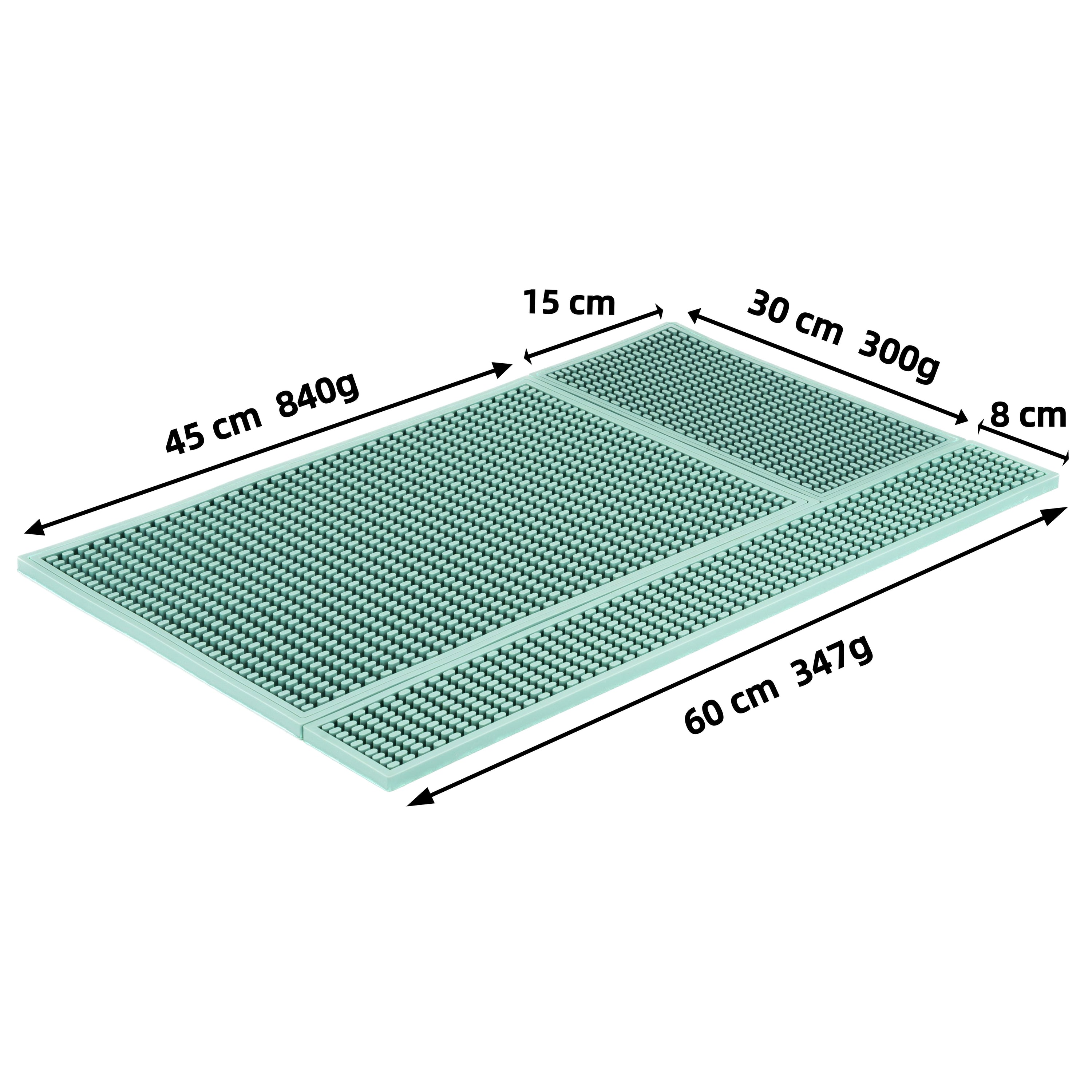 NEOUZA Silicone Bar Mat for Countertop, Heat-Resistant and Spill-Proof Bartending Mat, Modern Minimalist Style Cup Coaster for Home Bar and Coffee Bar