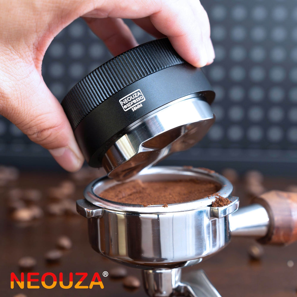 NEOUZA Coffee Gravity Adaptive Distributor for Espresso Portafilter, 51mm,53mm,58mm, Auto Leveling Distributor, Leveler with 4 Leaf Clover Base - NEOUZA Official Website