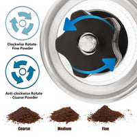 NEOUZA Coffee Grinder,Espresso Bean Manual Portable Conical Burr Mill,Stainless steel - NEOUZA Official Website