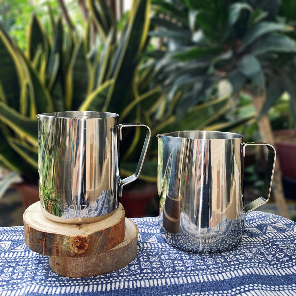 NEOUZA Coffee Milk Frothing Pitcher Cup,Espresso Steaming Pitcher,Latte Art Cup (600ml/350ml) - NEOUZA Official Website