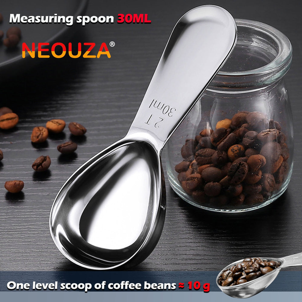 NEOUZA Coffee Scoop Stainless Steel 30ml Espresso Spoon, Tablespoon Measuring Spoon for Coffee Bean, Loose Tea, Sugar, Flour - NEOUZA Official Website