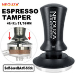 NEOUZA Coffee Tamper Spring Loaded Self-Leveling for Espresso Machine, 304 Stainless Steel Anti-Stick Base, Aluminium Handle - NEOUZA Official Website