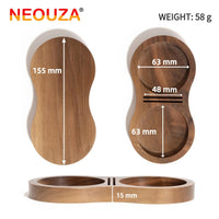 NEOUZA Coffee Tamper Stand Holder for Tamper, Distribution Tool, Puck Screen, Walnut Wood,51mm 53mm 58mm Universal - NEOUZA Official Website