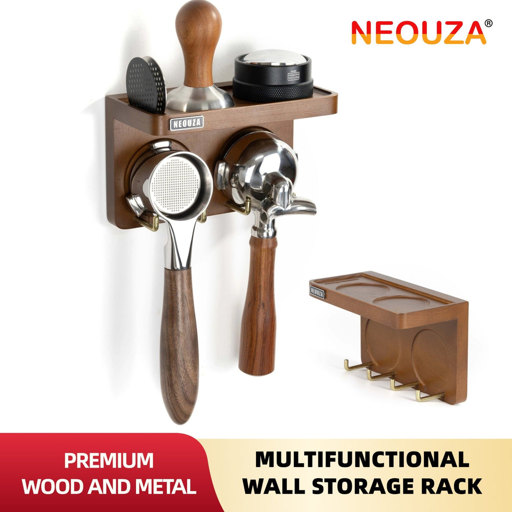 NEOUZA Espresso Accessories Holder Station Wall Mounted Organizer for Coffee Tamper Distributor Portafilter, Storage Shelf for Bar Home Office - NEOUZA Official Website