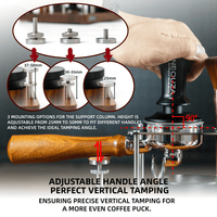 NEOUZA Espresso Tamper Mat & Organizer Station, Wood Tamping Stand with Portafilter Holder Espresso Accessories Storage, 304 Stainless Steel & Walnut Wood - NEOUZA Official Website